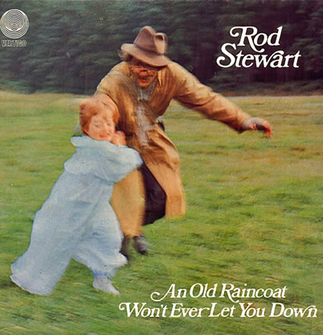 Rod Stewart album cover Rod Stewart album an old raincoat won't ever let you down